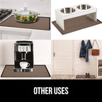 GORILLA GRIP Waterproof Silicone Under Sink Mat with Raised Lip for Kitchen and Bathroom, 28 x 22 in, Cabinet Shelf Liner Sta
