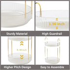 Asayuee 360 Rotating Makeup Organizer,2 Tier Large Capacity Make Up Organizers and Storage,Skincare Perfume Vanity Organizers