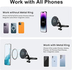 CD Slot Phone Mount, Compatible with MagSafe CD Car Mount for iPhone 16 15 14 13 12 Pro Max Plus Mini and All Phones, [Anti-Slip & Anti-Shake] Upgraded Military-Grade CD Slot Phone Holder