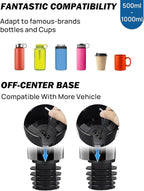JOYTUTUS Cup Holder Phone Mount for Car, Car Cellphone Large Adapter Long Arm with 360 Degree Rotation, Compatible iPhone, Samsung & All Smartphones,Black,1 Pack