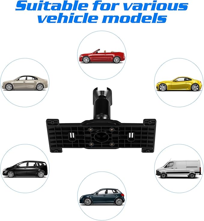 NUOBESTY Rear View Mirror Bracket Universal Dash Cam Mount Adjustable Aluminum Alloy Rearview Mirror Back Plate Panel for Car Interior Accessories