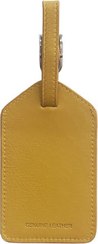 Personalized Monogrammed Leather Luggage Tags - 2 Pack