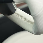 MEWANT Hand Stitched Tesla Model S Yoke Steering Wheel Cover Wrap for Tesla Model S 2021-2023 / Model X 2021-2023 Tesla Yoke Steering Wheel Accessories