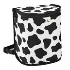linqin Black and White Cow Pattern Car Trash Can with Lid Leak Proof Car Trash Bag Waterproof Car Garbage Can, Multipurpose Trash Bin Hanging for Minivan SUV Truck