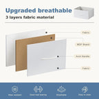 DUMOS Dresser for Bedroom, 10 Storage Drawers, Wide Fabric Closet Chests Organizer Tower Furniture with Wooden Top Metal Fram
