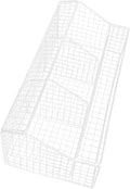 Wall Mount Baskets Wire Baskets for Kitchen Fruit Vegetable Storage Mail Organizer White Compartment