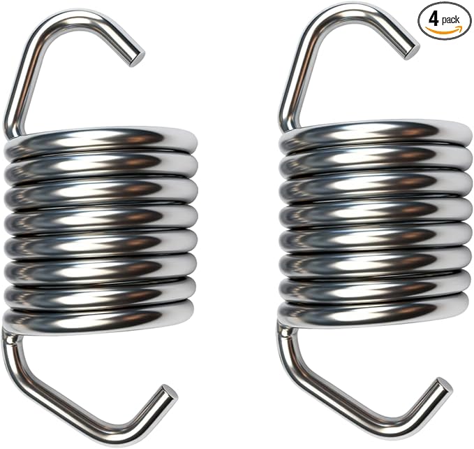4-Pack Compatible Universal 459461 Left & Right Headlamp Adjustment Spring, Headlight Leveling Spring, Replacement Headlight Tension Spring, Auto Headlamp Mounting Spring, Headlamp Spring Kit