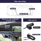 Fitcamx Front 2K+Rear 1080P Dash Cam Adapts for Toyota Tacoma & Hybrid 2024-2026, OEM Look, Dual HD Video, WiFi & APP, Loop R