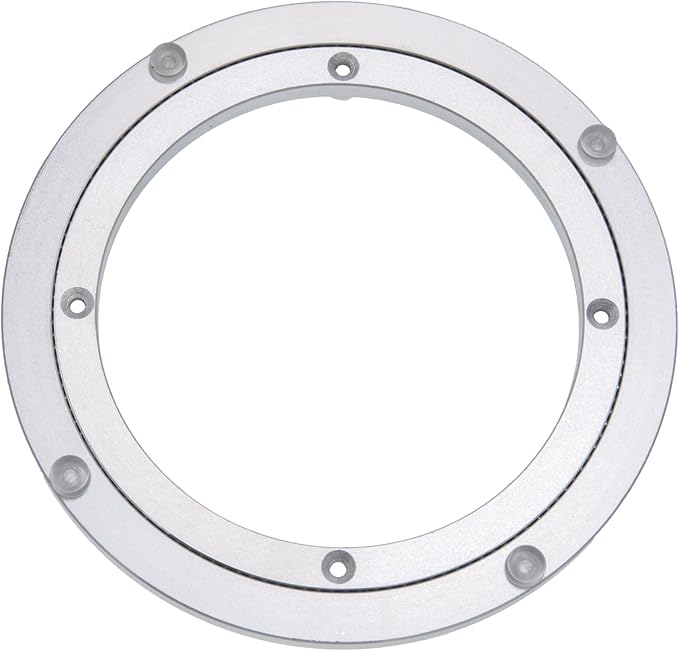 Aluminum Heavy Duty Lazy Susan Rotating Turntable Bearing Swivel Plate Hardware for Dining-Table (8 inch)
