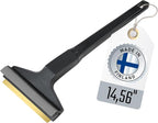 Car Ice Scraper Long Handle Ice Scraper Brass Blade 14,5 inch Ice Scraper for Car Snow Scraper Ice Scrapers for Car Windshield Original Murska from Europe (L&P A055 Black Gray)