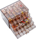 YUFONG Earring Storage Box Organizer, Acrylic Jewelry Storage Box Holder 5 Drawers Transparent Jewelry Display Stand with 120