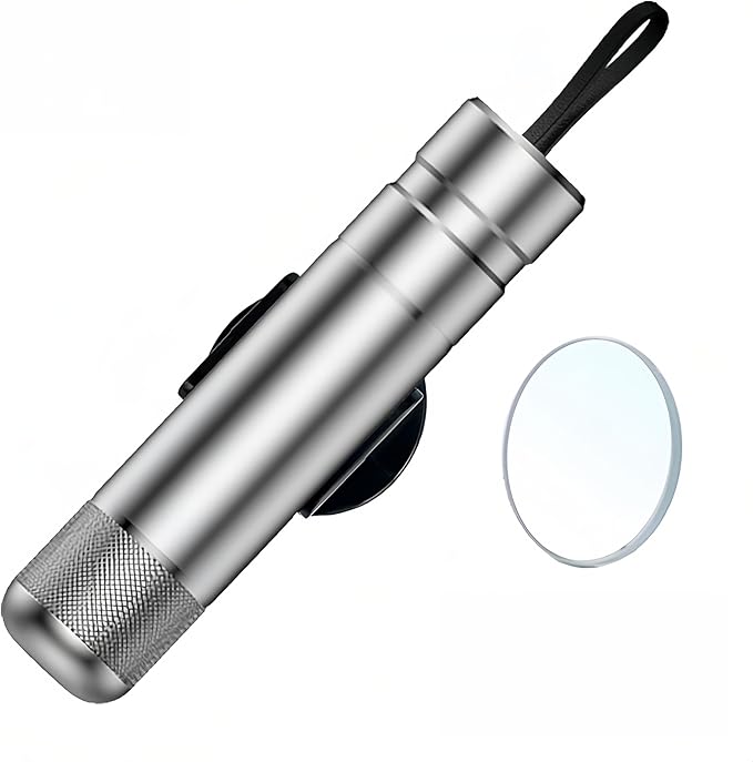 Car Safety Hammer Glass Breaker, Seatbelt Cutter, Under Water Window Breaker, Emergency Escape Tool, Car Accessories, Silver