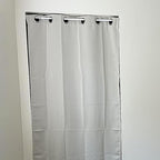 4Pcs Spring Tension Curtain Rod 28-48 Inches Adjustable Shower Curtain, Shower Rods for Bathroom, Kitchen, Window, Closet, Wh