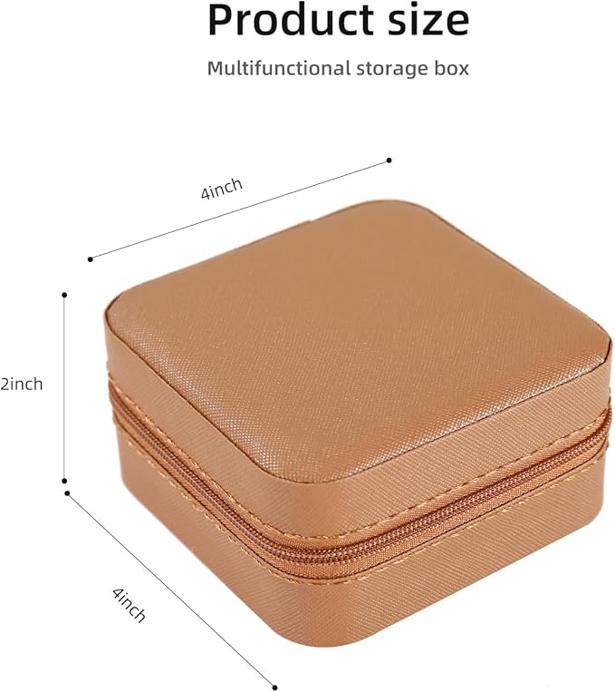 KElofoN Travel jewelry case Travel jewelry box Travel Jewelry Organizer Small Jewelry Organizer Box for Girls Women with Mirr
