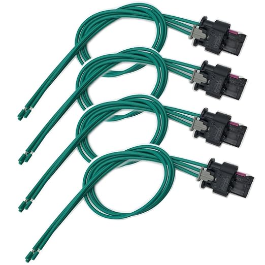 4pcs Parking Aid Sensor Connector Harness Pigtail Compatible with RAM 1500 2500 3500 4500 5500, 2019-2021