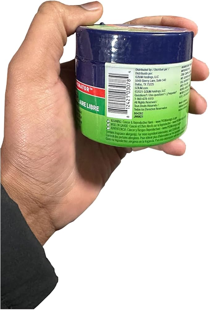 Ozium 4.5 Oz. Odor Eliminating Gel for Homes, Cars, Offices and More (Original + Carbon Black + Outdoor Essence + That New Ca
