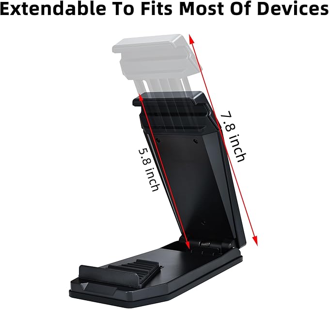 Mini Dashboard GPS Mount Holder Phone Tablet PC Navigation Holder for Garmin Nuvi Tomtom iPhone iPad Galaxy Yoga Android Fits 4.3"-10.1" GPS & Smartphone Friction Clamp Mount (Red)
