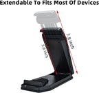 Mini Dashboard GPS Mount Holder Phone Tablet PC Navigation Holder for Garmin Nuvi Tomtom iPhone iPad Galaxy Yoga Android Fits 4.3"-10.1" GPS & Smartphone Friction Clamp Mount (Red)