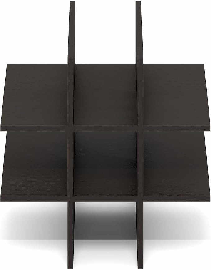 Furinno Cubicle Cube Insert, 9-Compartment Cube Organizer, Geometric Shelf Accessory, Fits into Furinno Triple Thick Cubes, I