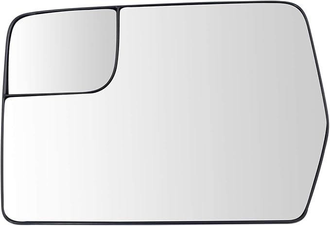 TRQ Driver Side Mirror Glass Convex Snap On Compatible with 2011-2014 Ford F-150