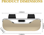 Sunglass Holder for Car Visor Clip, Car Visor Glasses Case, Vehicle Visor Accessories Organizer Box, Car Sunglass Holder Suitable for Truck, SUV and Sedan to Place Glasses (Beige)