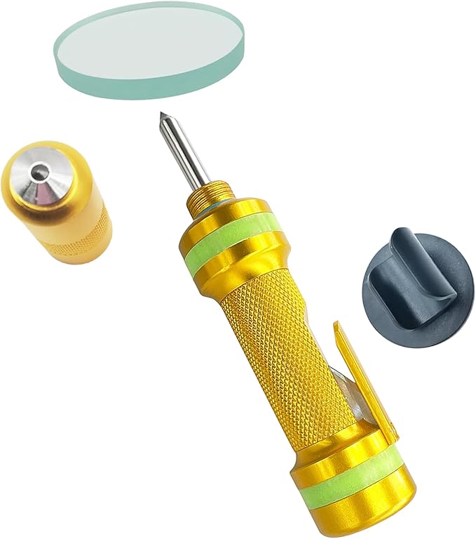 2-in-1 Window Breaker Seatbelt Cutter, Car Window Breaker Tool, Metal Glass Breaker - Extended Tungsten Steel Hammer Tip, Can