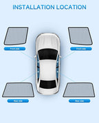 Car Window Shades for Toyota-Corolla(2019-2024),4 Pack Car Window Cover for Baby Sun Shade Blocker Breathable Mesh,Reduce UV Rays & Heat Insulation Privacy Protection for Camping, Travel, Sleep