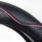 Rueesh Microfiber Leather Steering Wheel Cover Anti-Slip Matte Finish Auto Car Wheel Cover Universal 15 Inch Wheel Cover for 