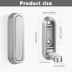 Dntorx Folding Coat Hooks, 4 Pcs Foldable Silver Wall Hooks Heavy Duty Foldable Hook Bathroom Towel Hooks Robe Hooks Wall Mou