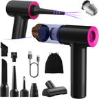 Handheld Car Vacuum Portable Cordless - Mini, Portable | Dual Suction (7500pa & 12000pa) | 4-in-1 Vacuum Cleaner, Blower, Inf