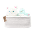 COMFY-HOMI 13" x 8.5" x 5.1" Storage Baskets for Organizing | Cotton Rope Woven Basket | Toy Storage Bin Box | Basket for She