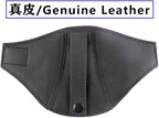 1X Genuine Leather Bucket Seat Belt Guide Seatbelt Holder Protector for Bride RECARO 【Black Leather/Black Stitching】