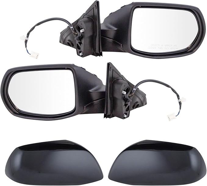 TRQ Driver & Passenger Side Power Mirror Set Paint to Match Compatible with 2016-2022 Honda HR-V, HO1320285 HO1320308 HO13212
