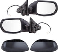 TRQ Driver & Passenger Side Power Mirror Set Paint to Match Compatible with 2016-2022 Honda HR-V, HO1320285 HO1320308 HO13212