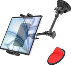 Tablet Holder for Car Dashboard Windshield, [Super Suction Cup] for iPad Car Mount, Truck Heavy Duty Tablet Mount for iPad Pro 12.9 Air Mini, Galaxy Tab, All 4-12.9" Tablets and Phones