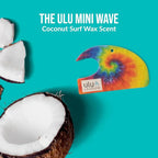 ulu Lagoon Hanging Car Air Freshener | Tropical Beach Coconut Surf Wax Scent Mini Wave | Long Lasting Car Freshener, Closet a