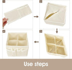 VERONLY Cosmetic Storage Bins Makeup Organizer, Adjustable Multifunction Storage Box Desk Drawer Divider for Makeup Brushes, 