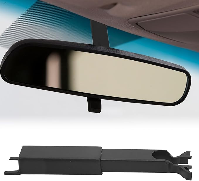 KIMISS Rearview Mirror Wire Cover, for 1999‑2007 ABS Windshield Mirror Wire Cover Impact Mirror Wiring Cover