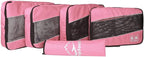 5 Set Packing Cubes for Travel Large Suitcase Luggage Organizer Bags Travel Accessories Vacation 4 Cubes 1 Laundry Pouch Bag