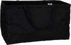 Household Essentials 2212-1 Krush Canvas Utility Tote | Reusable Grocery Shopping Bag | Laundry Carry Bag | Black