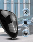 Left Driver Side View Mirror Cover Cap Trim Shell Fits for Chevrolet Chevy Cruze 2017 2018 2019, ABS Side Mirror Cap Replacement