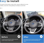 Auovo Steering Wheel Cover Trims for Subaru Crosstreck Outback Legacy Ascent Accessories 2018-2026 Steering Wheel Panel Frame Covers for Subaru Impreza 2017-2026 / Forester 2019-2025 2026 (White)