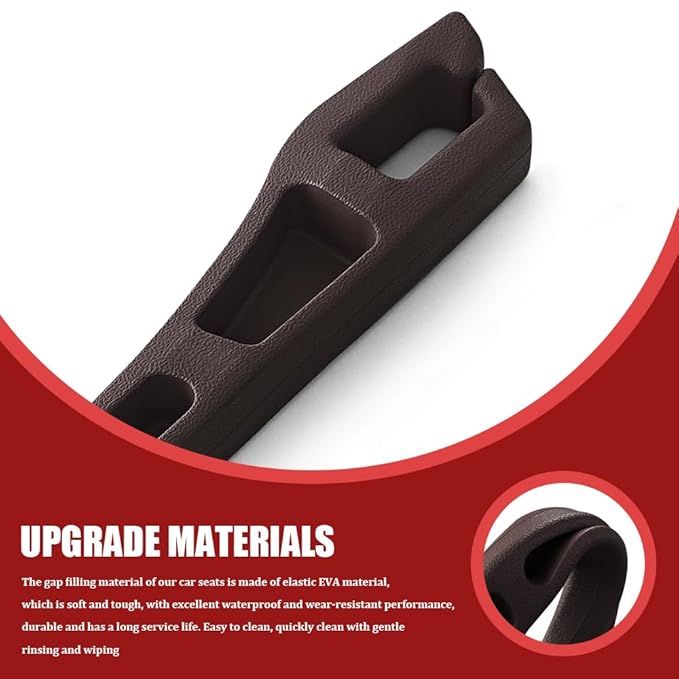 2PCS No Drop Seat Guard, Car Seat Gap Filler, Multi-Function Car Side Gap Filler for Prevent Items Falling, Universal Auto Blocker Between Seats Auto Organizer Accessories for Most Cars