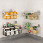 SUS304 Stainless Steel Mesh Basket, Large Wire Storage Organizer Basket, Multi-function Hanging Baskets for Kitchen Bathroom,