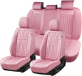 Coverado Car Seat Covers Full Set, Seat Covers for Cars, Car Seat Cover, Car Seat Protector, Leather Car Seat Cushion, Waterp