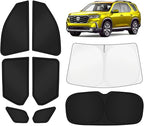 KUST Car Window Shades for Honda Pilot 2023-2025 2026 Windshield Sun Shade Side Window Cover UV Block Privacy Protection Accessories for Camping Blackout Rear Back Full Set 8PCS