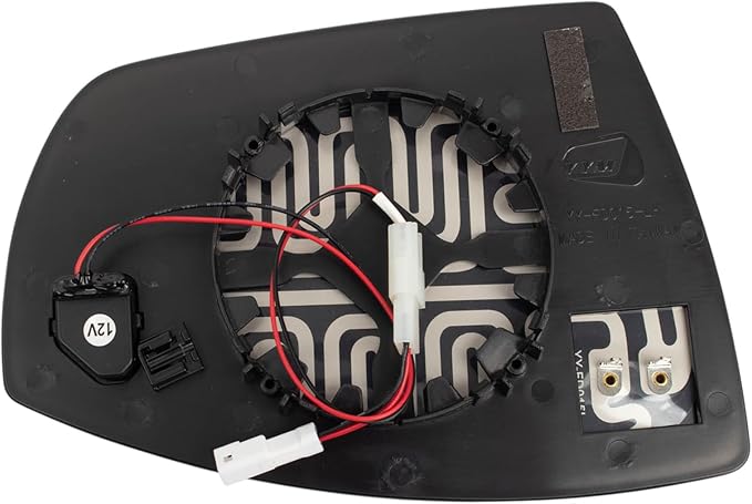 TRQ Driver Side Mirror Glass Heated Blind Spot Indicator Compatible with 2013-2016 Ford Escape 2017-2018 Ford C-Max FO1324164