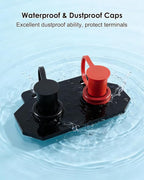 Battery Jump Post Kit, Heavy Duty Charging Post Battery Terminals Relocation Kit Fit for Slingshot S SL SLR Grand Touring 2015-Up, 6 Gauge Cable & Mounting Bracket & M10 Studs Silicone Cover