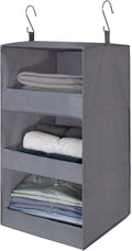 GRANNY SAYS 3-Shelf Hanging Closet Organizer and Storage, Collapsible Hanging Closet Shelves, Hanging Organizer for Closet & 