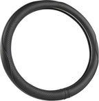 West Llama Customized Auto Car Steering Wheel Cover for Dodge RAM 1500 2500 3500, 15.5-16 inch (Black-Large Size)
